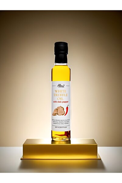 ALLEZZ Acı Biberli Beyaz Trüf Aromalı Natürel Sızma Zeytinyağı 250 ml