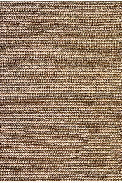 Frenda Home Hasır Görünümlü Pamuk Taban Dijital Baskılı Dekoratif Halı Vizon