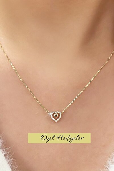 Hepimitu Kalpli Altın Kolye