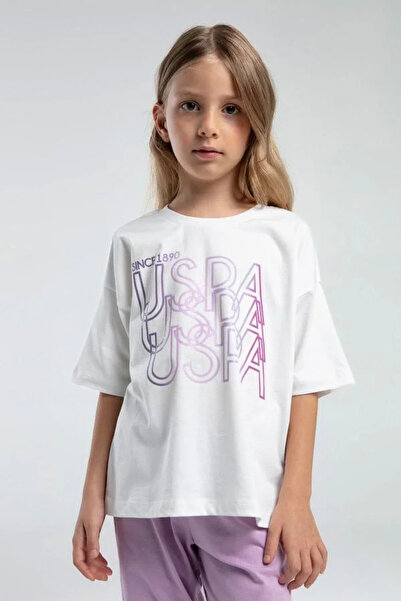 U.S. Polo Assn. Girls' Double Set - White