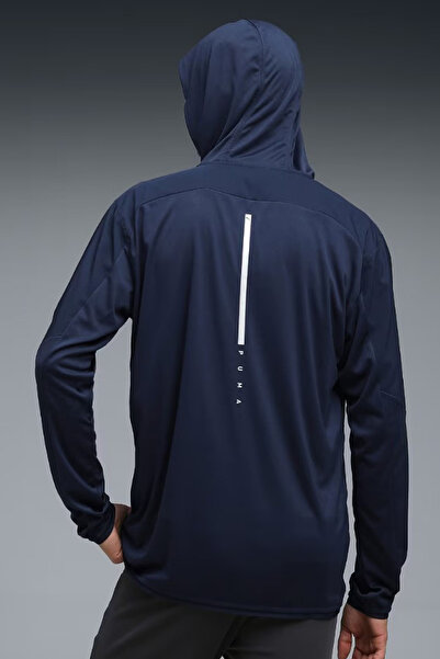 Puma Чоловіча темно-синя тренувальна куртка Flex Fabric Mix