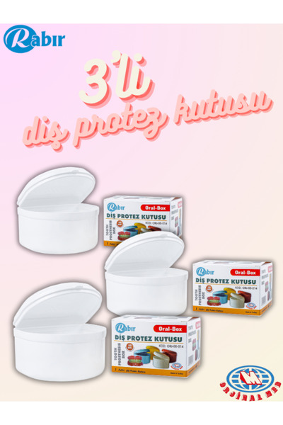 RABIR Diş Protez Kabı - 3lü