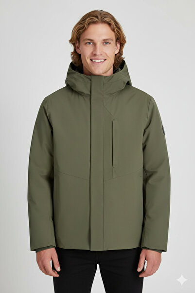Jack & Jones Green Men's Coat 12278781_Jjekeen Jacket Aw Sn