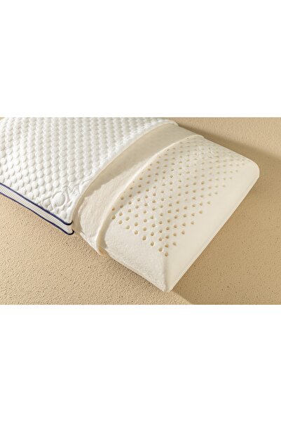 İNNOVA BEDDİNG % 100 Lateks Boyun Destekli Yastık - %100 Pamuk Iç Kılıf & Dış Kılıf