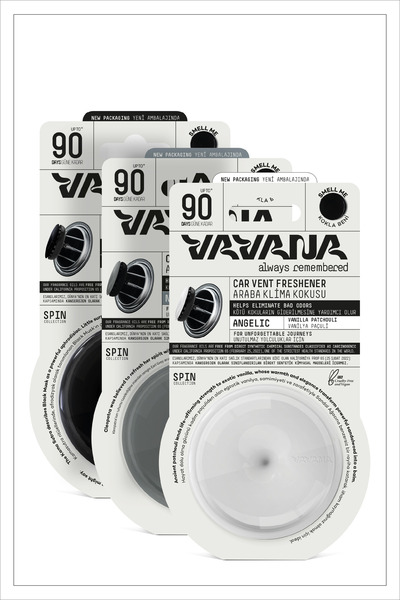 VAVANA Araba Klima Kokusu, Spin Oto Kokusu, Otomobil Kokusu 3'lü Set - Mystic...