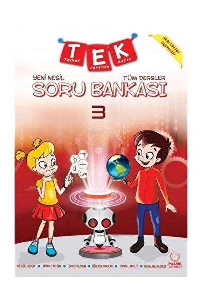 Palme Yayınları Palme 3.sınıf Tek Tüm Dersler Soru Kitabı Yeni Nesil *yeni*