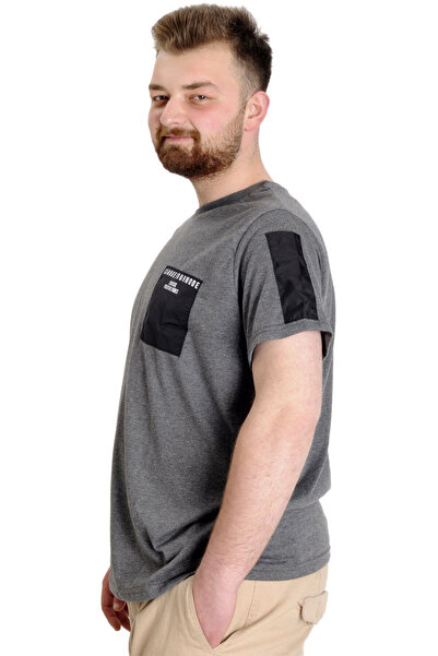 ModeXL Mode Xl Великий розмір Чоловіча футболка Chngyrmd 23123 Атласний