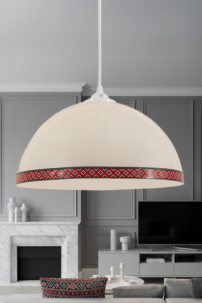 Marrien Luna Rug Tekli Krem Metal Sarkıt (30 cm) | Salon, Mutfak & Cafe için ...