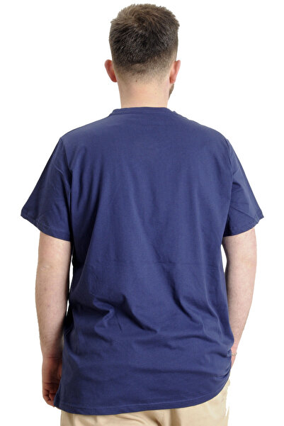 ModeXL Mode Xl Великий розмір Чоловіча футболка з V-подібним вирізом Alligator Indigo