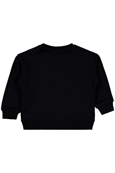 Civil Girls 2-5 Years Old Sweatshirt with Bow - Black 3-4 Years Old