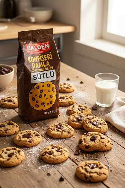 Balden SÜTLÜ KONFİSERİ DAMLA DROP ÇİKOLATA 1 KG