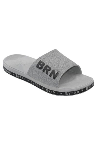 Brn Home Unisex Brn Gray Anatomical Non-Slip Sole Pool Bathroom Toilet Slippers