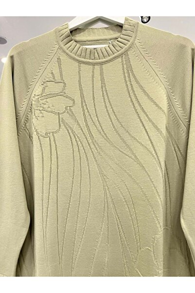 MRM MERAM BUTİK Dna Embossed Mercerized Tunic - Mint Green - 2