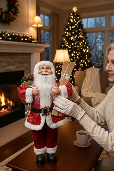 Tarrington House Christmas New Year Decoration Ornament Santa Claus Figurine 45 Cm