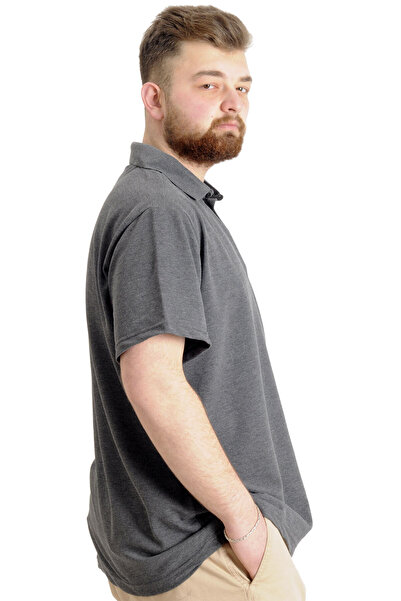 ModeXL Mode Xl Large Size Men's T-shirt Polo Piece Limited 23330 Anthracite