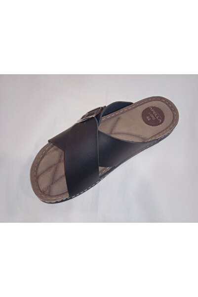 Apella Men's Soft Sole Adjustable Double Banded Slippers