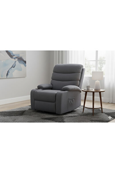NZONE STORE Grey Rocking and Swivel Recliner Chair - Comfortable and Luxurious Design