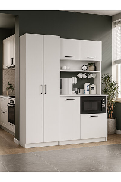 dorpek Tuco 2 Kapakli Mutfak Dolabı & Tuco 2 Kapaklı 5 Rafli Çok Amaçlı Dolap Kahve Köşesi Beyaz