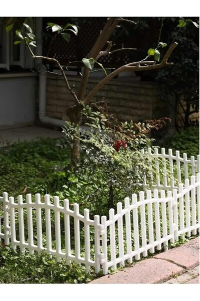 Genel Markalar Boy Çift Yönlü Dekoratif Separatör Beyaz Yüksek Plastik Bahçe Çit