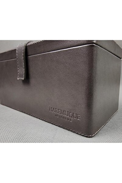 yenibagshop Cutie pentru ceasuri din sticlă Istanbul, cu capac, 4 bucăți