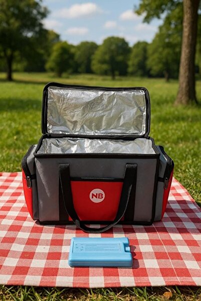 Genel Markalar Yalıtımlı Piknik Soğutucu Çanta, Yan Cepli, Taşıma Askılı, Ort...