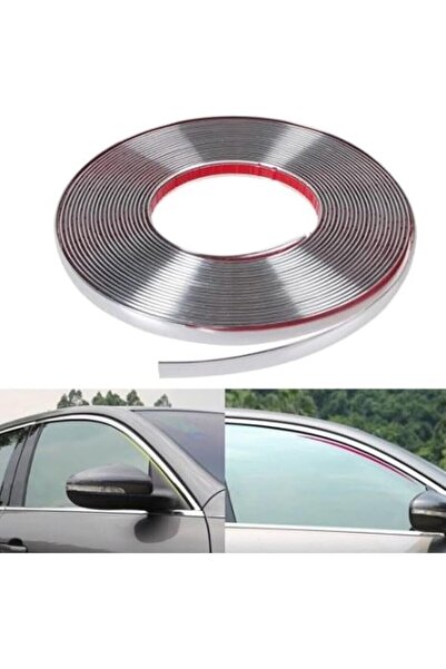 Genel Markalar GROUP (7234) 18 Mm 3d Dekoratif Krom Nikelaj Şerit Çıta Panjur...