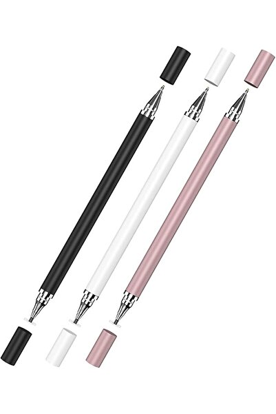 Genel Markalar Universal Telefon Tablet iPad 2in1 Disk Uçlu Stylus Pen Dokunm...
