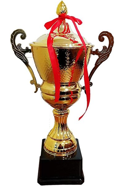 Genel Markalar Avessa 44 cm Kapaklı Kupa Gold Kaplama Kupa Madalya J3023A