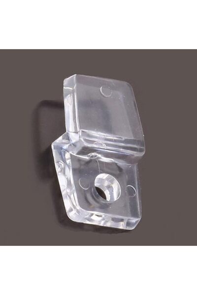 Genel Markalar Ayna Tırnağı Cam Ayna Tutucu Plastik Şeffaf 10 Adet
