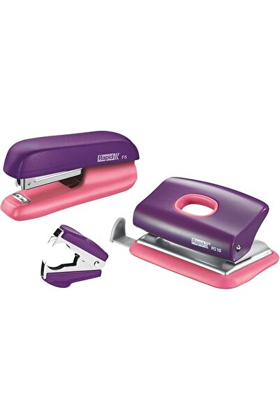 Genel Markalar Zımba Ve Delgeç Set Mini F5 Mor