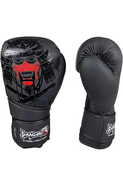 SoyluhanStore Yakuza Muay Thai, Kick Boks ve Boks Eldiveni Siyah (10 Oz)