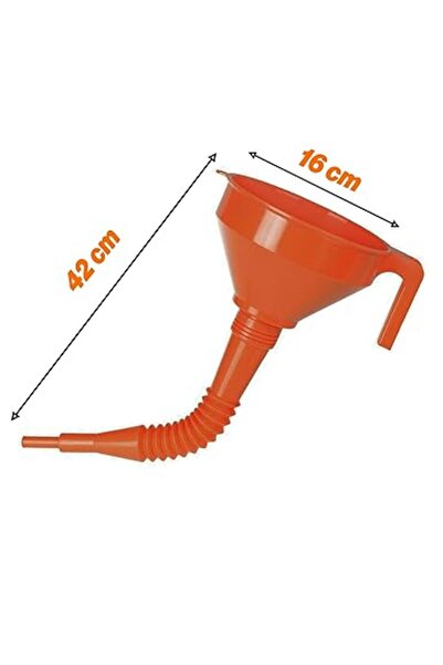 SoyluhanStore Catalytic Converter Funnel with Plastic Steel Strainer Funnel with Spiral Tube Strainer 1.2 Liters