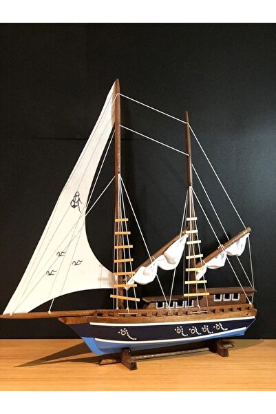Genel Markalar Yelkenli Ahşap Gemi Maketi Büyük Boy