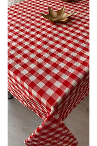 Genel Markalar Piknik Örtüsü Sofra Bezi 170x170 cm (Kırmızı (Büyük Potikare))