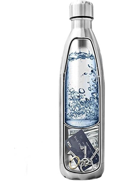 Genel Markalar Paslanmaz Çelik Termos Gizli Bölmeli 750 Ml Kişiye Özel Tek Ebat Metalik