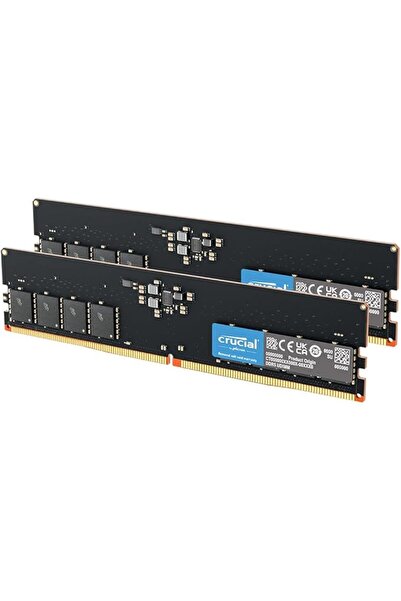 Genel Markalar RAM CT2K16G48C40U5 32GB Kit (2x16GB) DDR5 4800MHz CL40 Masaüstü Bellek