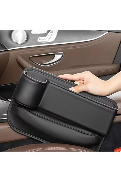 Sevimle Store Suni Deri Araç Koltuk Yanı Organizatör Araç Bardak Tutucu Araç ...