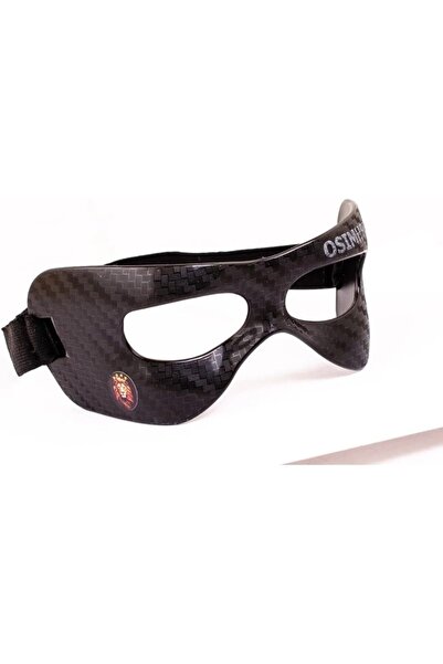 Genel Markalar Karbon Fiber Spor Maskesi, Siyah, Ayarlanabilir Bantlı