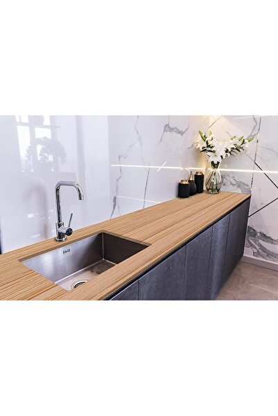 Cetking Tezgah Üstü Fayans Kaplama Folyosu Mutfak Tezgahı Kaplama Ahşap Lamin...