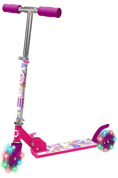 Genel Markalar 2 Tekerlekli Katlanabilir Unicorn Inline Işıklı Scooter