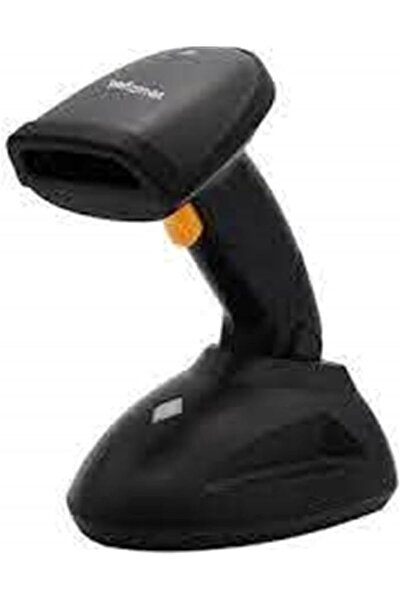 yenibagshop قارئ باركود لاسلكي محمول باليد PR90 1D مع كابل USB وقاعدة