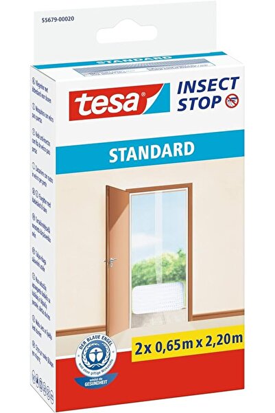 Insect Screen, Standard, Velcro Banded, For Door, Cut-Adjustable, White, 2 Pieces 0.65m X 2.20m