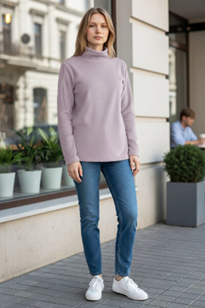 Star Fashion Women's padded blouse, striped material, tetra, with collar