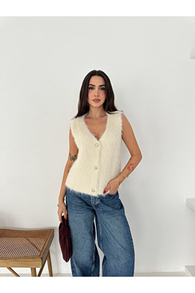 SBL COLLECTİON Button Detailed Soft Vest