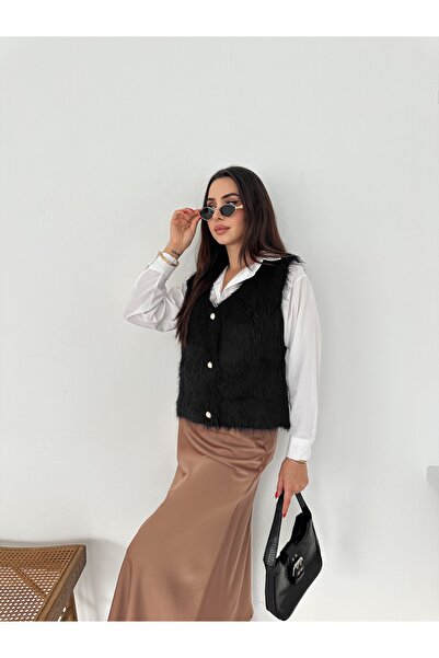 SBL COLLECTİON Button Detailed Soft Vest