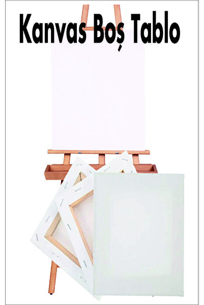 Göktuğ Hediyelik Resim Tuvali - Boş Kanvas 20X20 Cm Seçenekleri Mevcut Ahşap Karkasa Gergili Hazır