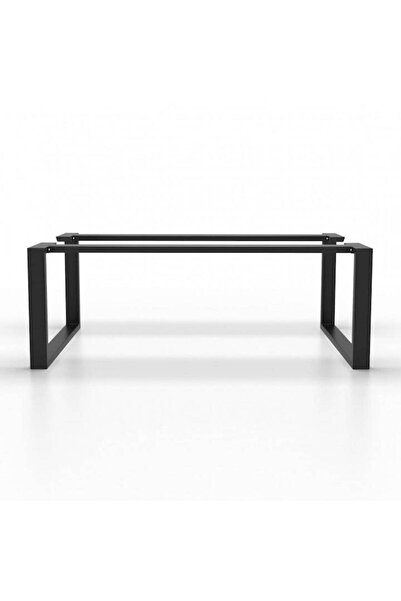 OEM Prato metal leg, electrostatically painted, removable, 72x180x90 cm, 8x4 cm profile, steel, matte black