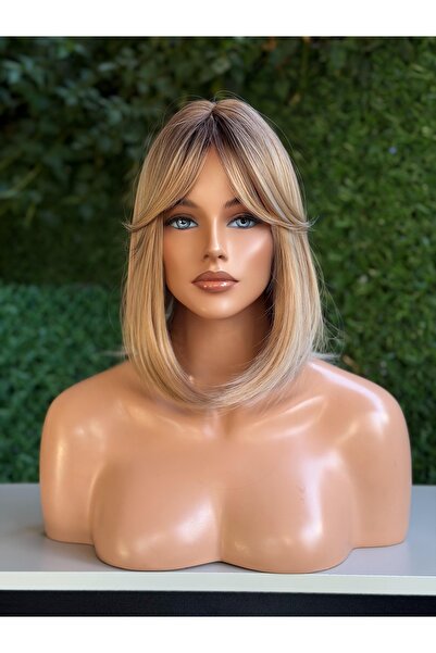 Fenomen Peruk Uzun Perçemli Röfleli Bob Ombreli Peruk