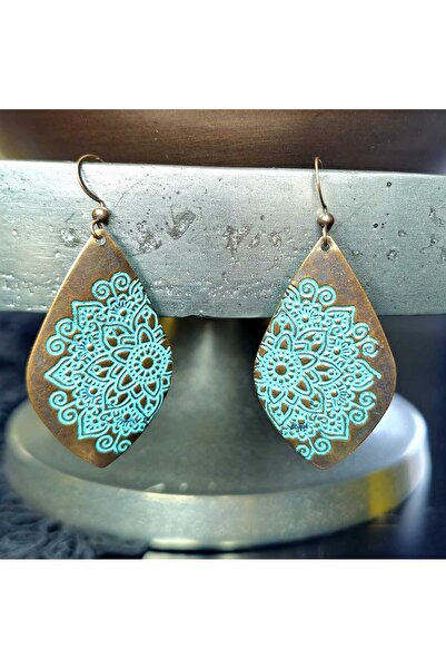 Ivory Pearl Ethnic Otanic Retro Earrings