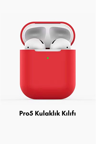 Sorizo Pro5 Kulaklık Kılıfı Silikon Yapısı En Çok Aranan Model Kırmızı